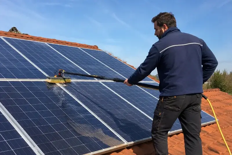 Nettoyage et entretien de panneaux solaires à Corbonod